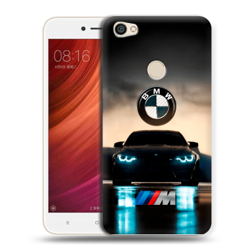 Силиконовый чехол на Xiaomi RedMi Note 5A Pro с принтом БМВ BMW