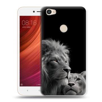 Силиконовый чехол на Xiaomi RedMi Note 5A Pro с принтом Лев кошки