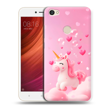 Силиконовый чехол на Xiaomi RedMi Note 5A Pro с принтом Единорог Силиконовый чехол на Xiaomi RedMi Note 5A Pro с принтом Единорог