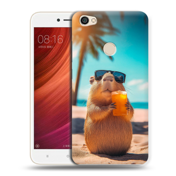 Силиконовый чехол на Xiaomi RedMi Note 5A Pro с принтом Капибара Силиконовый чехол на Xiaomi RedMi Note 5A Pro с принтом Капибара