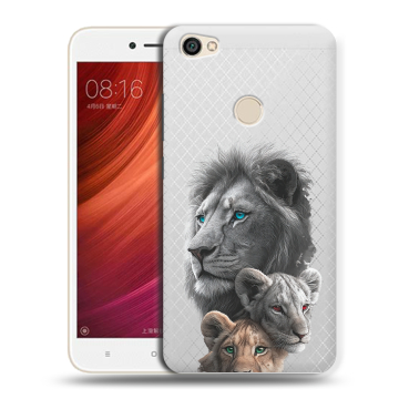 Силиконовый чехол на Xiaomi RedMi Note 5A Pro с принтом Львы