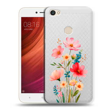Силиконовый чехол на Xiaomi RedMi Note 5A Pro с принтом Цветы