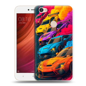 Силиконовый чехол на Xiaomi RedMi Note 5A Pro с принтом Тачки