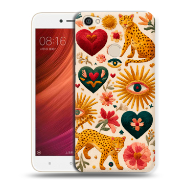 Силиконовый чехол на Xiaomi RedMi Note 5A Pro с принтом Модный принт