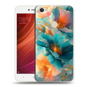 Силиконовый чехол на Xiaomi RedMi Note 5A Pro с принтом Цветы