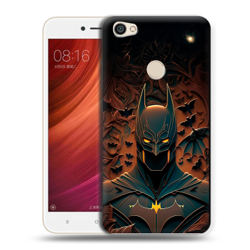 Силиконовый чехол на Xiaomi RedMi Note 5A Pro с принтом Batman Бэтмен