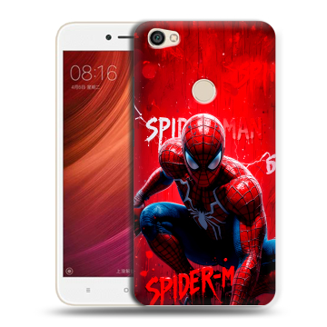 Силиконовый чехол на Xiaomi RedMi Note 5A Pro с принтом Spiderman Человек паук