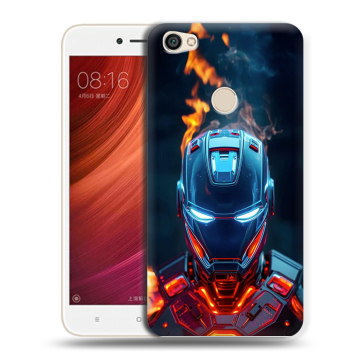 Силиконовый чехол на Xiaomi RedMi Note 5A Pro с принтом IronMan Железный человек