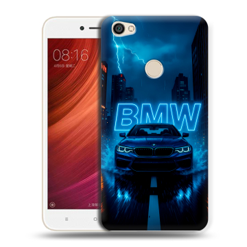 Силиконовый чехол на Xiaomi RedMi Note 5A Pro с принтом BMW БМВ Силиконовый чехол на Xiaomi RedMi Note 5A Pro с принтом BMW БМВ