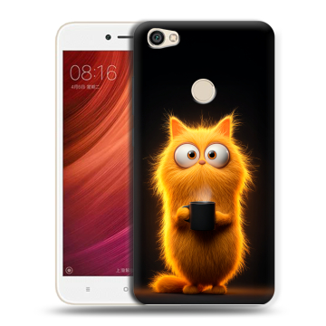 Силиконовый чехол на Xiaomi RedMi Note 5A Pro с принтом Смешной кот Силиконовый чехол на Xiaomi RedMi Note 5A Pro с принтом Смешной кот