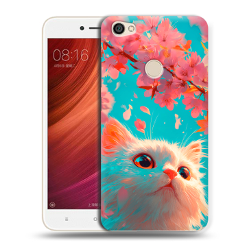 Силиконовый чехол на Xiaomi RedMi Note 5A Pro с принтом Красивый кот