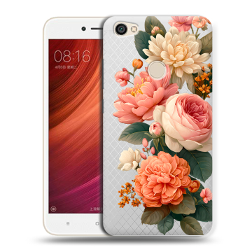 Силиконовый чехол на Xiaomi RedMi Note 5A Pro с принтом цветы