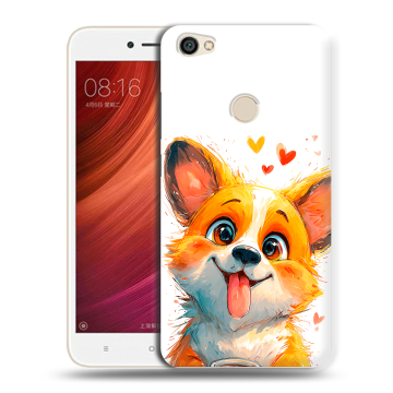 Силиконовый чехол на Xiaomi RedMi Note 5A Pro с принтом корги Силиконовый чехол на Xiaomi RedMi Note 5A Pro с принтом корги