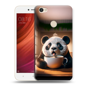 Силиконовый чехол на Xiaomi RedMi Note 5A Pro с принтом смешная панда Силиконовый чехол на Xiaomi RedMi Note 5A Pro с принтом смешная панда
