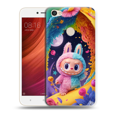 Силиконовый чехол на Xiaomi RedMi Note 5A Pro с принтом Labubu Лабубу