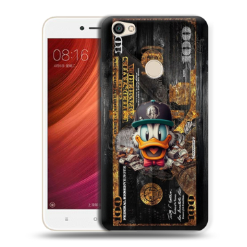 Силиконовый чехол на Xiaomi RedMi Note 5A Pro с принтом Дональд Дак Доллар Силиконовый чехол на Xiaomi RedMi Note 5A Pro с принтом Дональд Дак Доллар