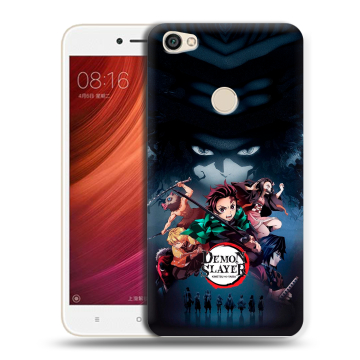 Силиконовый чехол на Xiaomi RedMi Note 5A Pro с принтом Demon Slayer Клинок рассекающий демонов