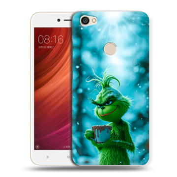 Силиконовый чехол на Xiaomi RedMi Note 5A Pro с принтом Новый год гринч Силиконовый чехол на Xiaomi RedMi Note 5A Pro с принтом Новый год гринч