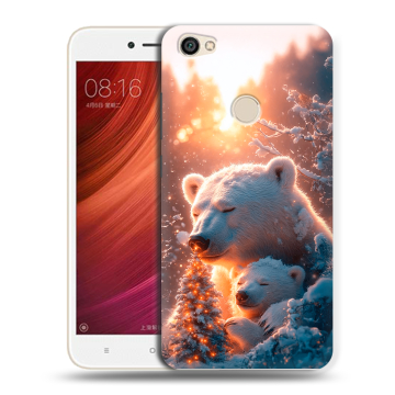 Силиконовый чехол на Xiaomi RedMi Note 5A Pro с принтом Новый год
