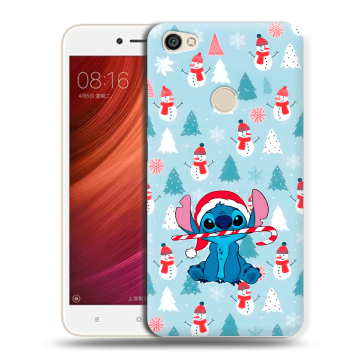 Силиконовый чехол на Xiaomi RedMi Note 5A Pro с принтом Стич Новый год