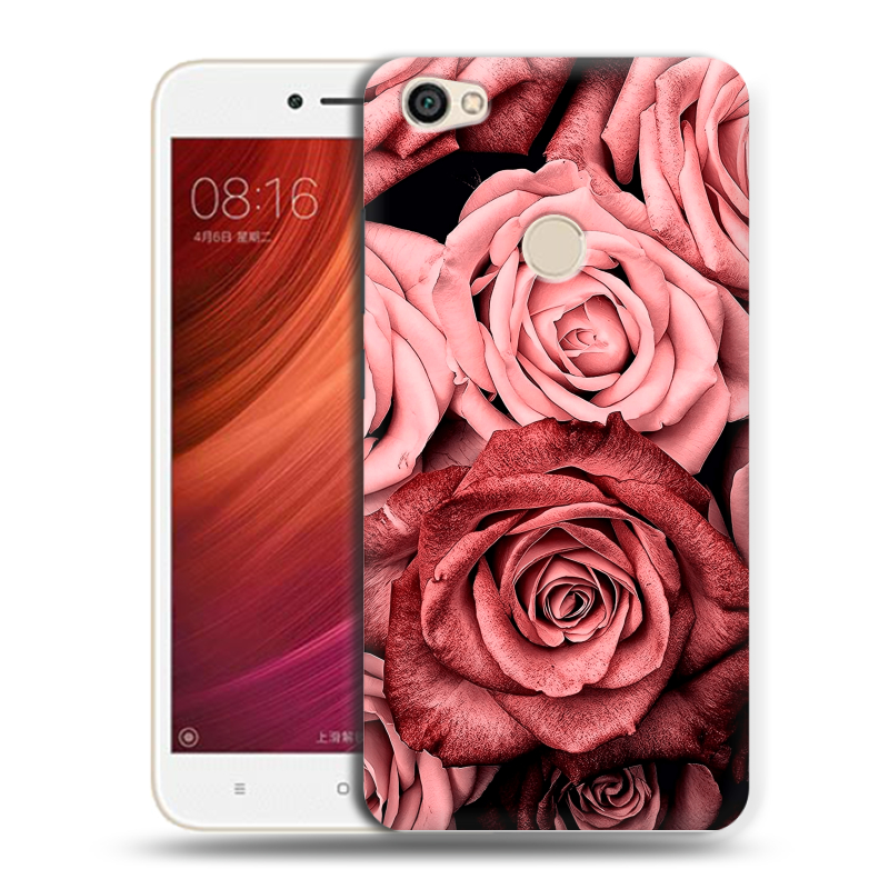 Силиконовый чехол на Xiaomi RedMi Note 5A Pro с принтом Цветы розы Силиконовый чехол на Xiaomi RedMi Note 5A Pro с принтом Цветы розы