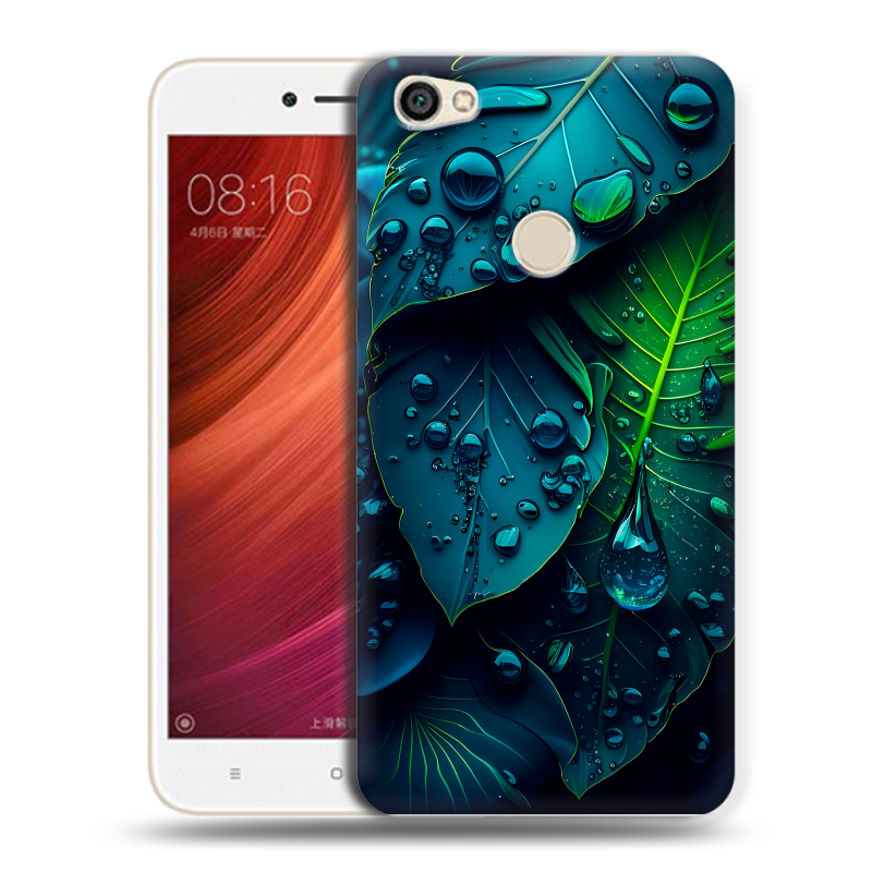 Силиконовый чехол на Xiaomi RedMi Note 5A Pro с принтом Листья Силиконовый чехол на Xiaomi RedMi Note 5A Pro с принтом Листья
