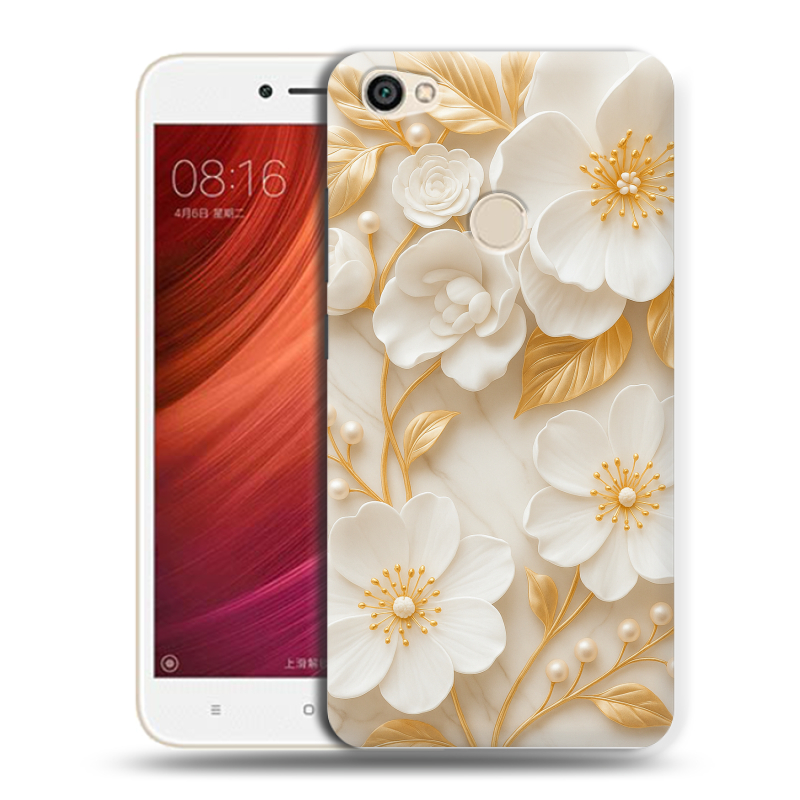 Силиконовый чехол на Xiaomi RedMi Note 5A Pro с принтом Цветы Силиконовый чехол на Xiaomi RedMi Note 5A Pro с принтом Цветы