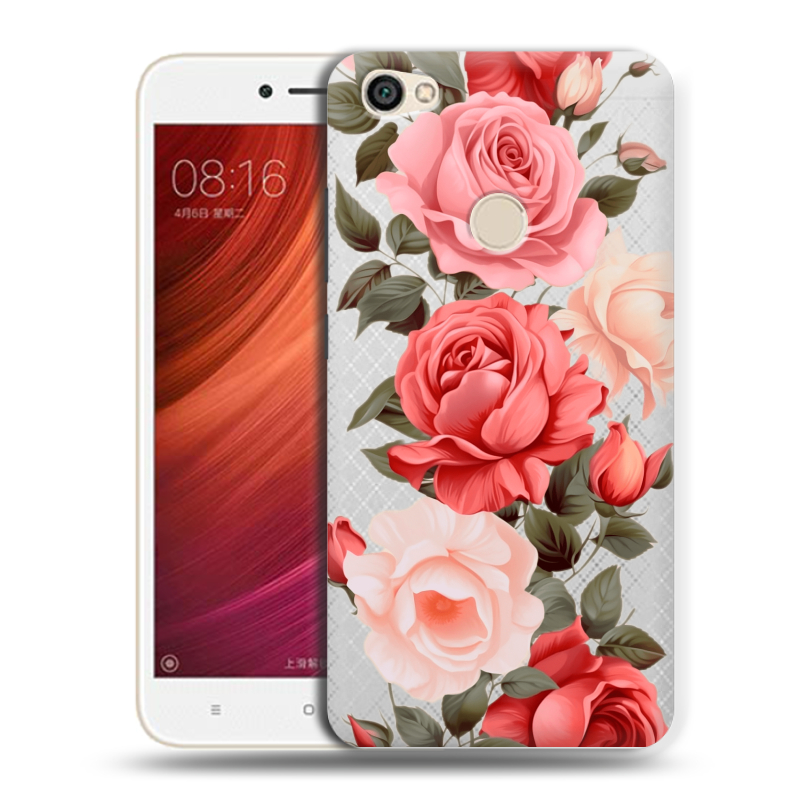 Силиконовый чехол на Xiaomi RedMi Note 5A Pro с принтом Розы Силиконовый чехол на Xiaomi RedMi Note 5A Pro с принтом Розы