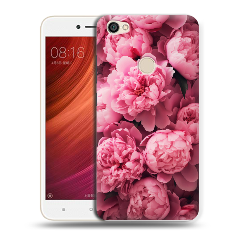 Силиконовый чехол на Xiaomi RedMi Note 5A Pro с принтом цветы пионы Силиконовый чехол на Xiaomi RedMi Note 5A Pro с принтом цветы пионы