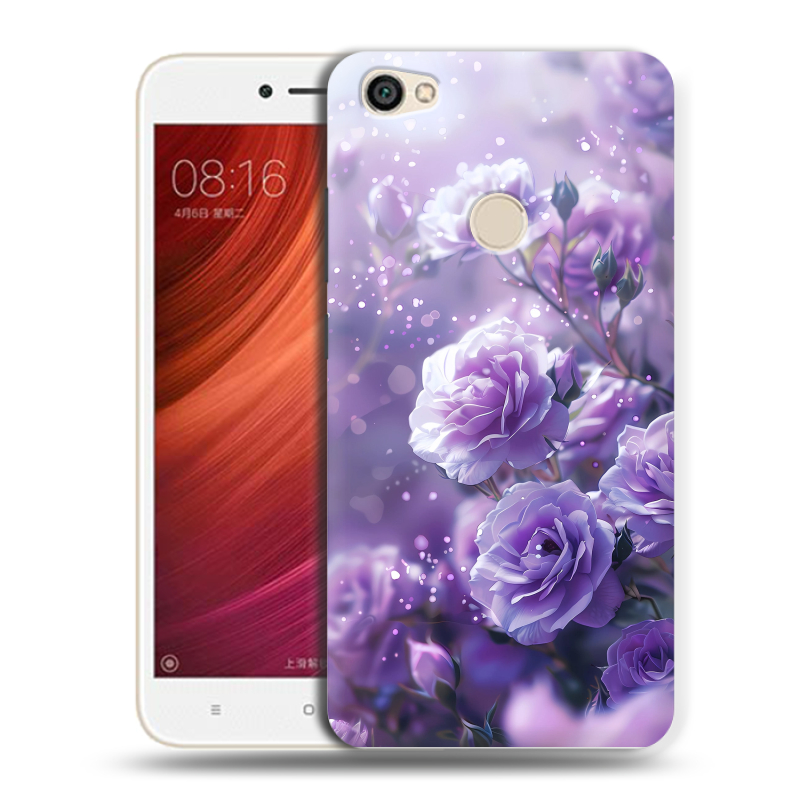 Силиконовый чехол на Xiaomi RedMi Note 5A Pro с принтом Розы цветы Силиконовый чехол на Xiaomi RedMi Note 5A Pro с принтом Розы цветы