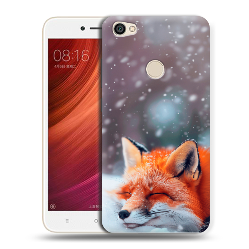 Силиконовый чехол на Xiaomi RedMi Note 5A Pro с принтом лиса Силиконовый чехол на Xiaomi RedMi Note 5A Pro с принтом лиса