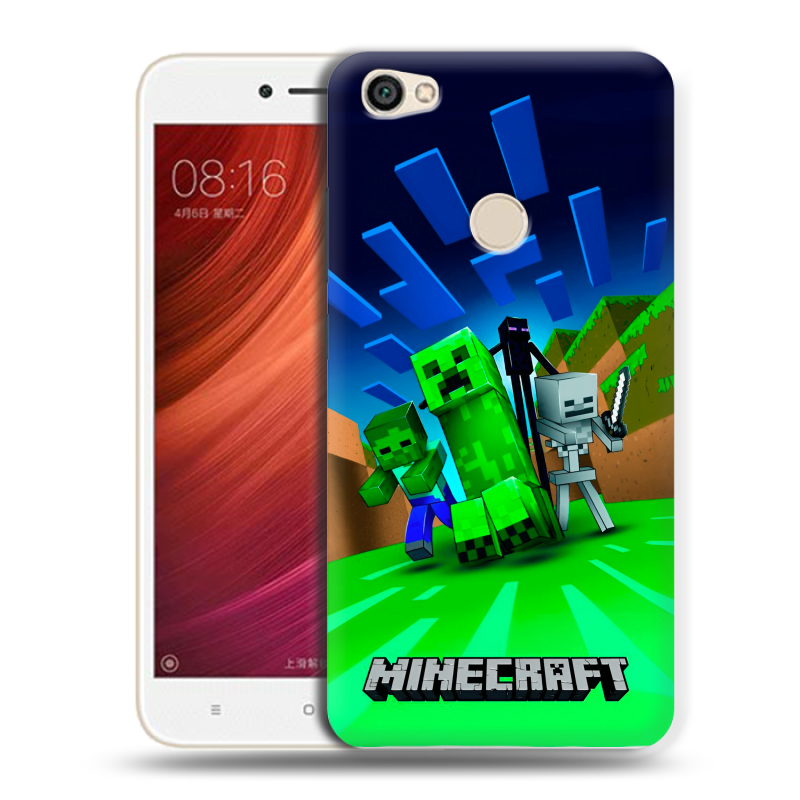 Пластиковый чехол на Xiaomi RedMi Note 5A Pro с принтом Майнкрафт Пластиковый чехол на Xiaomi RedMi Note 5A Pro с принтом Майнкрафт