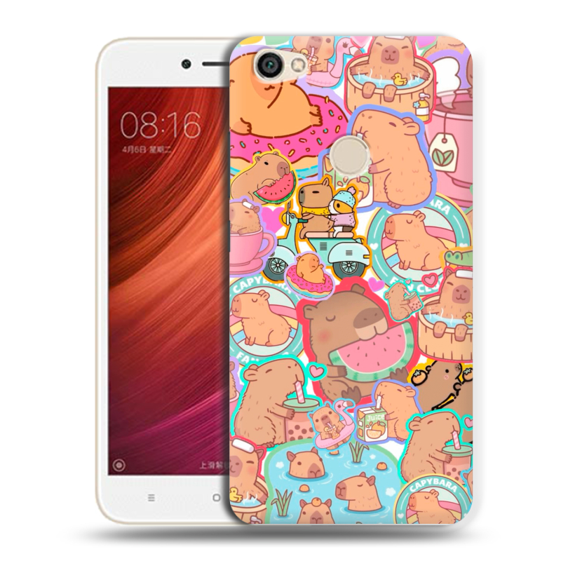 Пластиковый чехол на Xiaomi RedMi Note 5A Pro с принтом капибары Пластиковый чехол на Xiaomi RedMi Note 5A Pro с принтом капибары