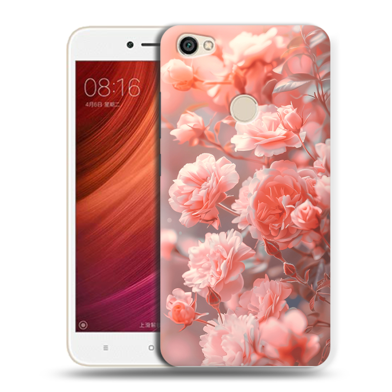 Пластиковый чехол на Xiaomi RedMi Note 5A Pro с принтом Розы цветы Пластиковый чехол на Xiaomi RedMi Note 5A Pro с принтом Розы цветы