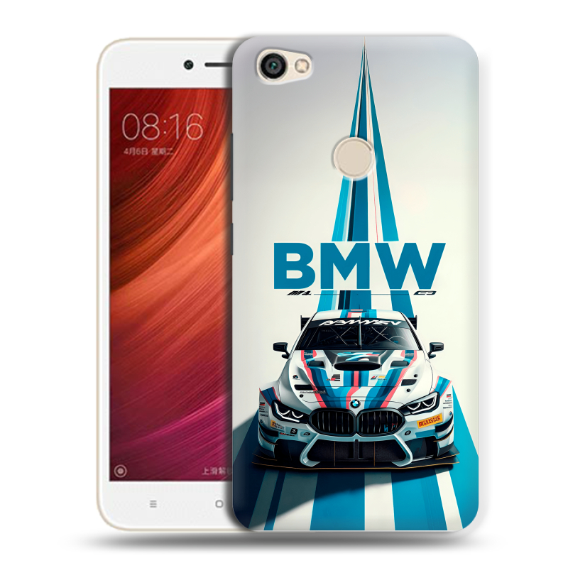 Силиконовый чехол на Xiaomi RedMi Note 5A Pro с принтом БМВ BMW Силиконовый чехол на Xiaomi RedMi Note 5A Pro с принтом БМВ BMW