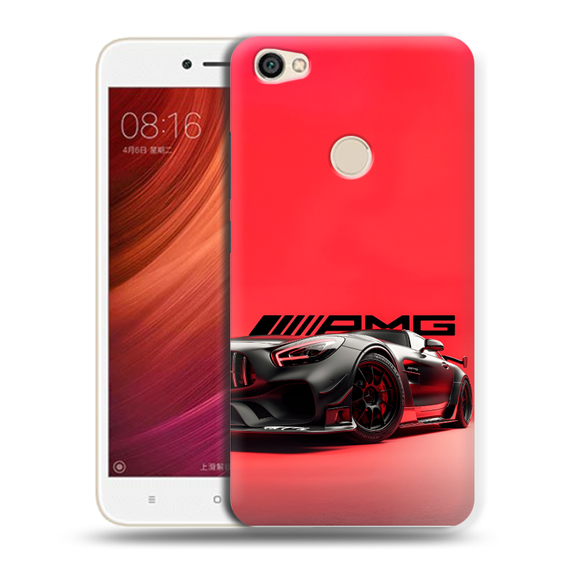 Силиконовый чехол на Xiaomi RedMi Note 5A Pro с принтом Мерседес Mercedes AMG Силиконовый чехол на Xiaomi RedMi Note 5A Pro с принтом Мерседес Mercedes AMG