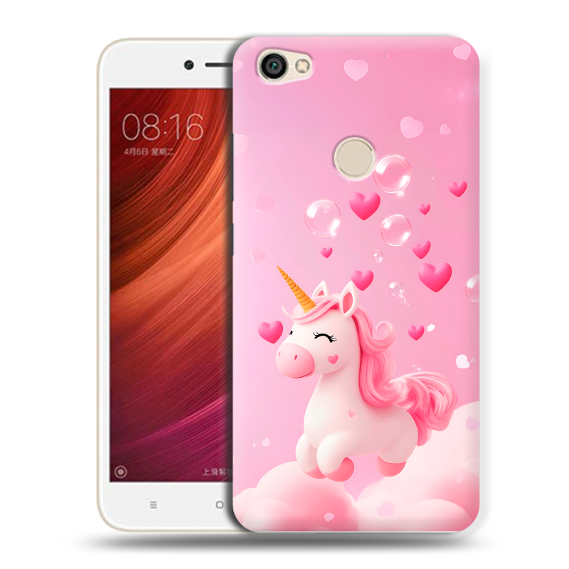 Силиконовый чехол на Xiaomi RedMi Note 5A Pro с принтом Единорог Силиконовый чехол на Xiaomi RedMi Note 5A Pro с принтом Единорог