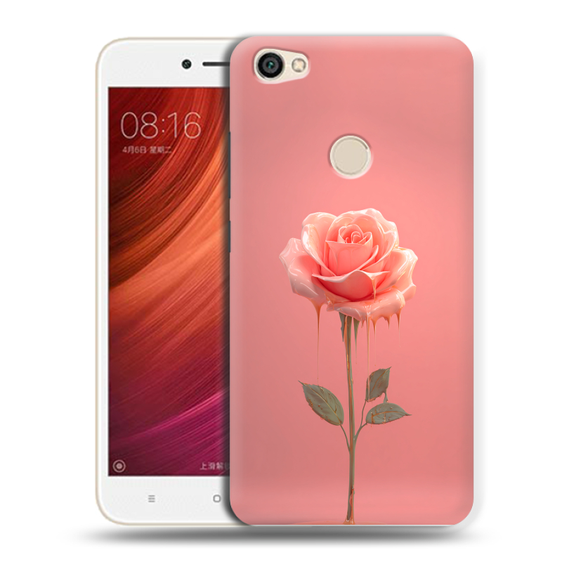 Силиконовый чехол на Xiaomi RedMi Note 5A Pro с принтом Розовая роза Силиконовый чехол на Xiaomi RedMi Note 5A Pro с принтом Розовая роза