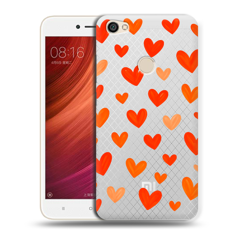 Пластиковый чехол на Xiaomi RedMi Note 5A Pro с принтом Сердечки Пластиковый чехол на Xiaomi RedMi Note 5A Pro с принтом Сердечки