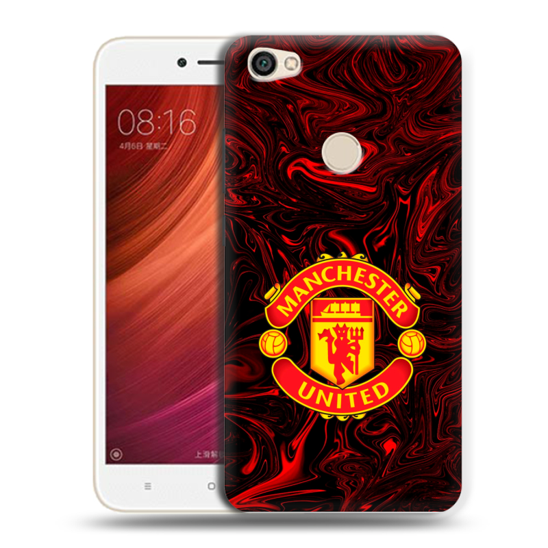 Силиконовый чехол на Xiaomi RedMi Note 5A Pro с принтом Manchester United Силиконовый чехол на Xiaomi RedMi Note 5A Pro с принтом Manchester United