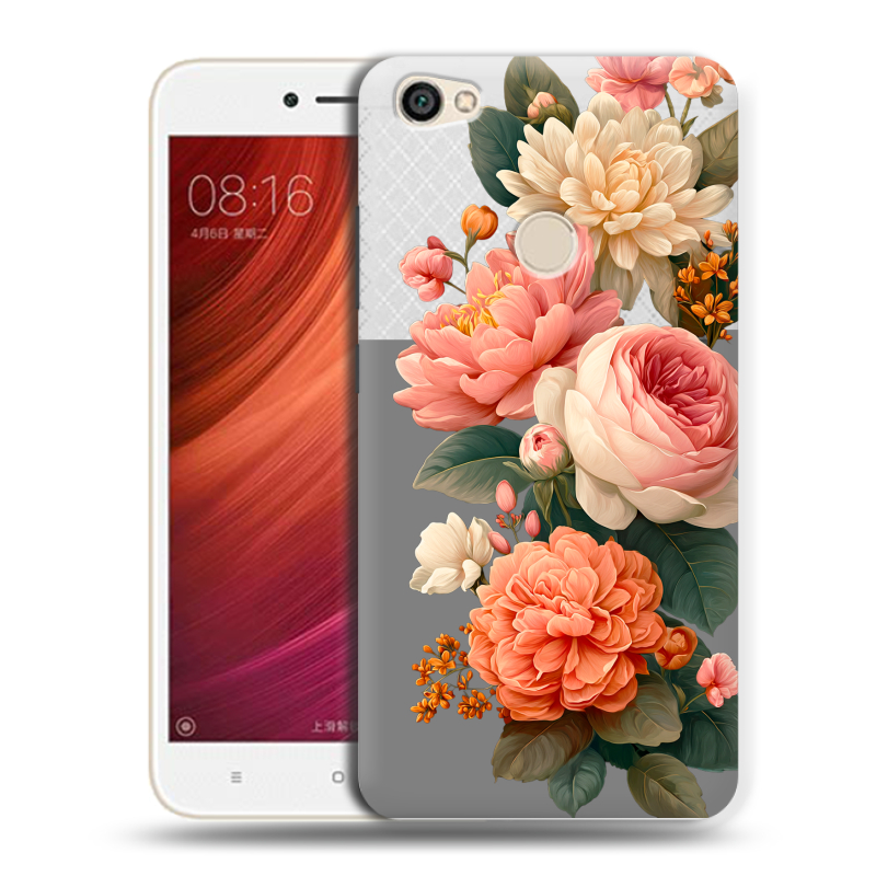 Силиконовый чехол на Xiaomi RedMi Note 5A Pro с принтом цветы Силиконовый чехол на Xiaomi RedMi Note 5A Pro с принтом цветы
