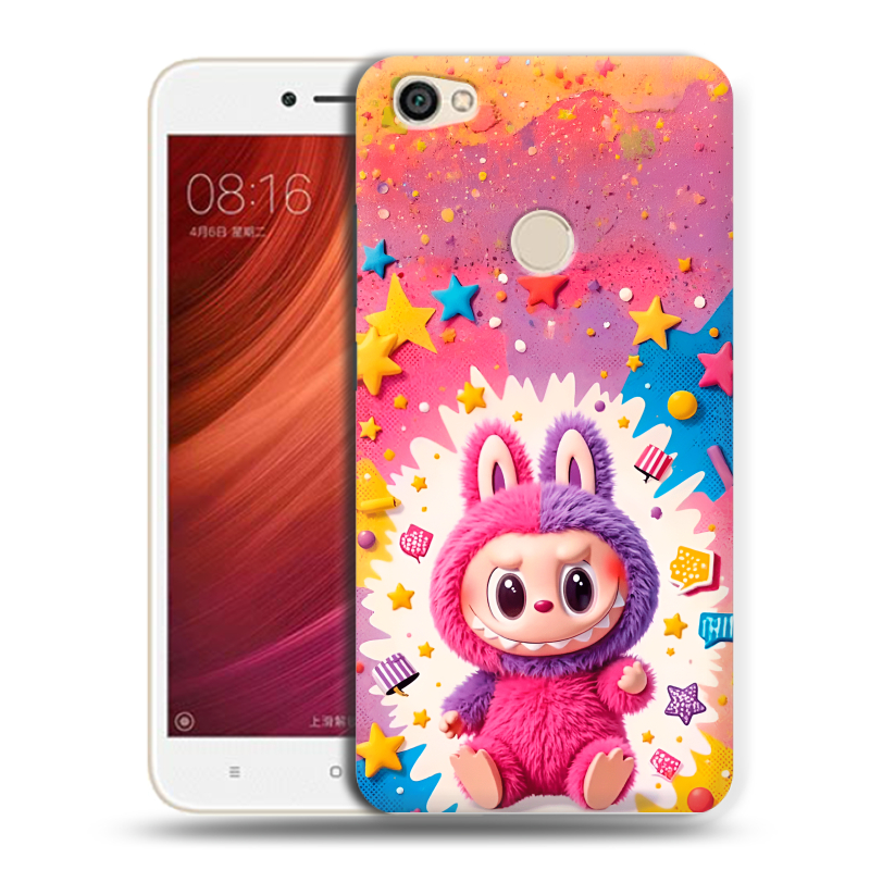Пластиковый чехол на Xiaomi RedMi Note 5A Pro с принтом Labubu Лабубу Пластиковый чехол на Xiaomi RedMi Note 5A Pro с принтом Labubu Лабубу