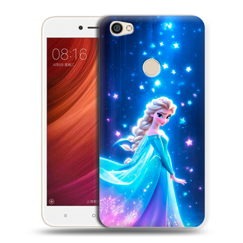 Силиконовый чехол на Xiaomi RedMi Note 5A Pro с принтом Холодное сердце Frozen Силиконовый чехол на Xiaomi RedMi Note 5A Pro с принтом Холодное сердце Frozen
