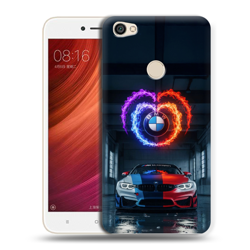 Пластиковый чехол на Xiaomi RedMi Note 5A Pro с принтом BMW БМВ Пластиковый чехол на Xiaomi RedMi Note 5A Pro с принтом BMW БМВ