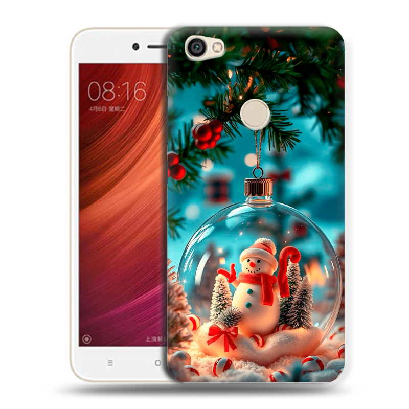 Силиконовый чехол на Xiaomi RedMi Note 5A Pro с принтом Новый год Силиконовый чехол на Xiaomi RedMi Note 5A Pro с принтом Новый год