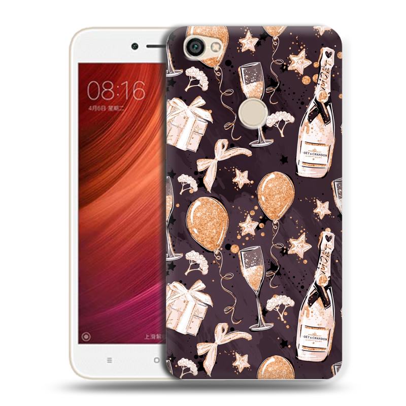 Силиконовый чехол на Xiaomi RedMi Note 5A Pro с принтом Новый год Силиконовый чехол на Xiaomi RedMi Note 5A Pro с принтом Новый год