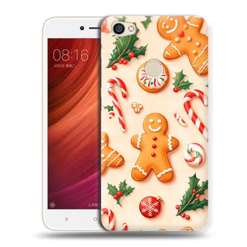 Силиконовый чехол на Xiaomi RedMi Note 5A Pro с принтом Новый год Силиконовый чехол на Xiaomi RedMi Note 5A Pro с принтом Новый год
