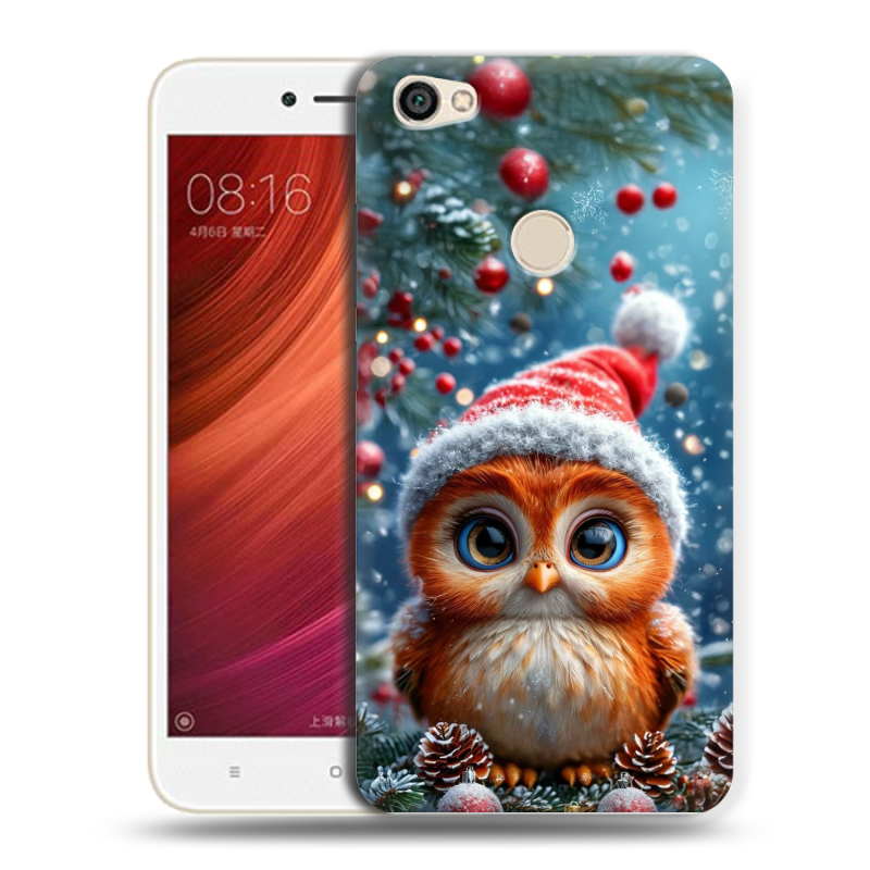 Силиконовый чехол на Xiaomi RedMi Note 5A Pro с принтом Новый год Силиконовый чехол на Xiaomi RedMi Note 5A Pro с принтом Новый год