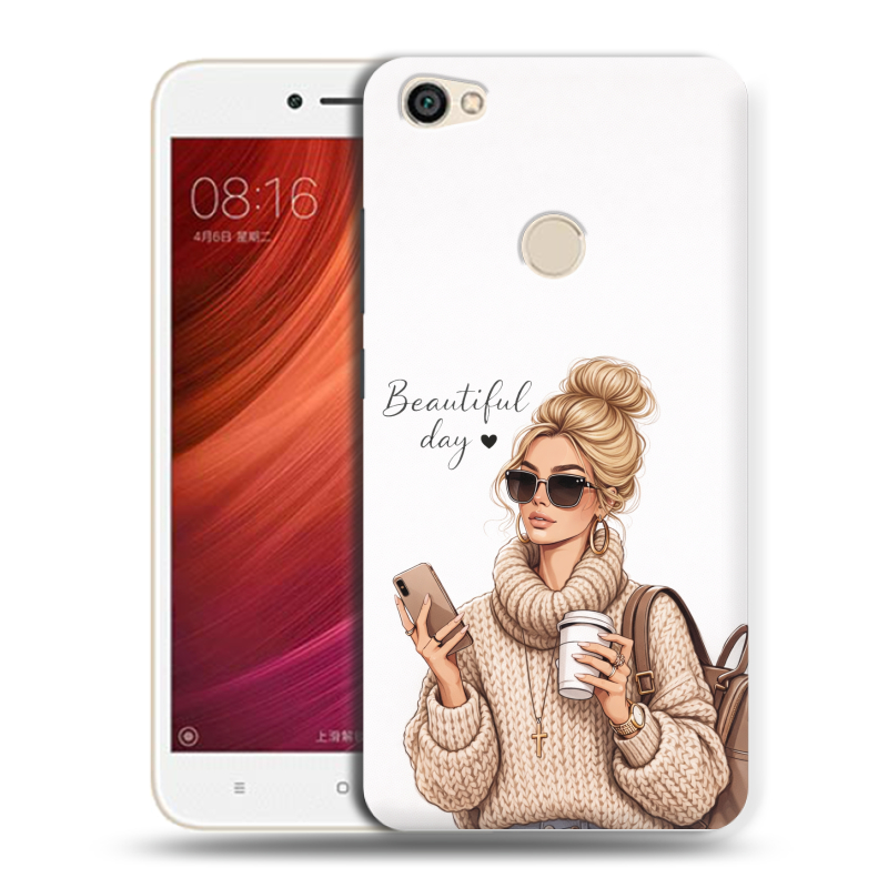 Силиконовый чехол на Xiaomi RedMi Note 5A Pro с принтом женский Силиконовый чехол на Xiaomi RedMi Note 5A Pro с принтом женский