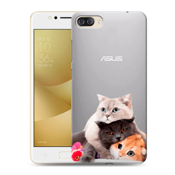 Пластиковый чехол на ASUS ZenFone 4 Max ZC520KL с принтом Кошки